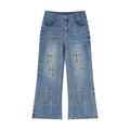 BBY Women’s Vintage Washed Flared Jeans