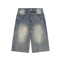 BBY Vintage Wash Baggy Denim Shorts